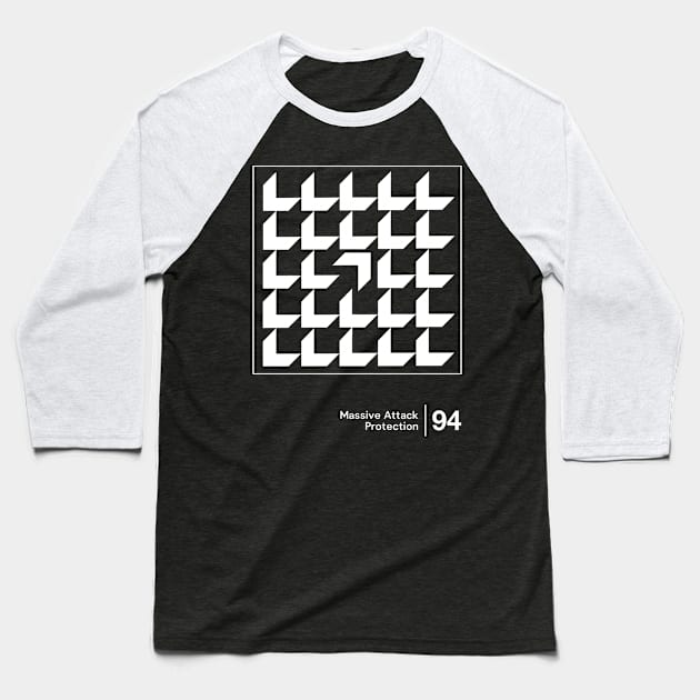 Massive Attack - Minimalist Graphic Artwork Design Baseball T-Shirt by saudade